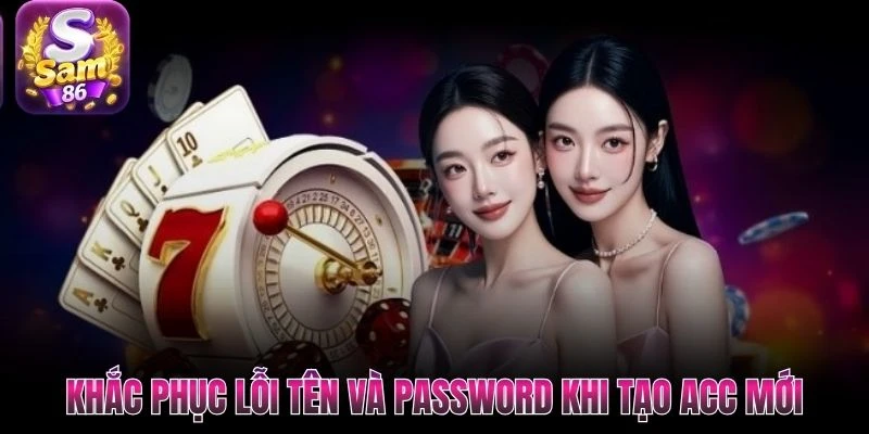 Khắc phục lỗi tên và password khi tạo acc mới Khắc phục lỗi tên và password khi tạo acc mới