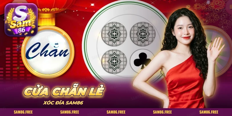 Cửa chẵn lẻ trên màn game xóc đĩa với đĩa bốn đồng xu
