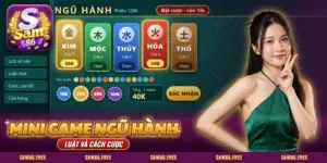 Mini game Ngũ Hành SAM86 năm cửa Kim, Mộc, Thủy, Hỏa, Thổ cùng nút xác nhận
