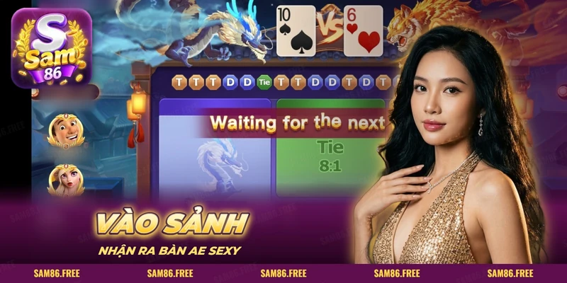 Màn Rồng Hổ trên app với lá bài đối đầu và cửa Hòa khi vào sảnh